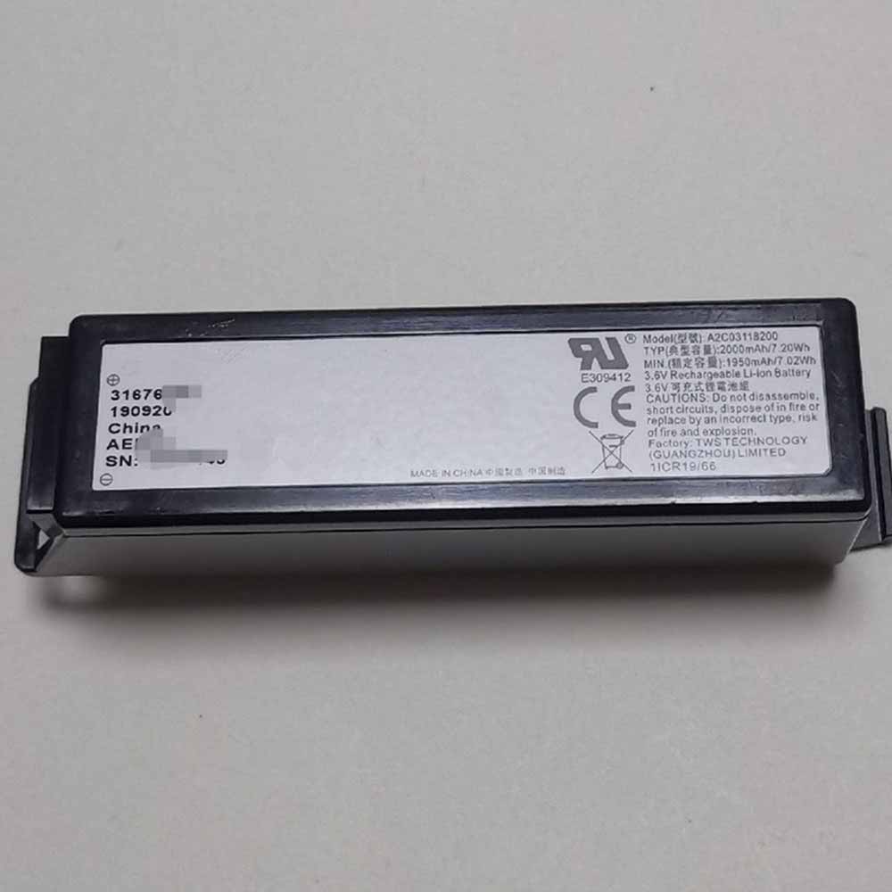 电池 for A2C03118200 Volvo A2C03118200 2000mAh/7.2Wh