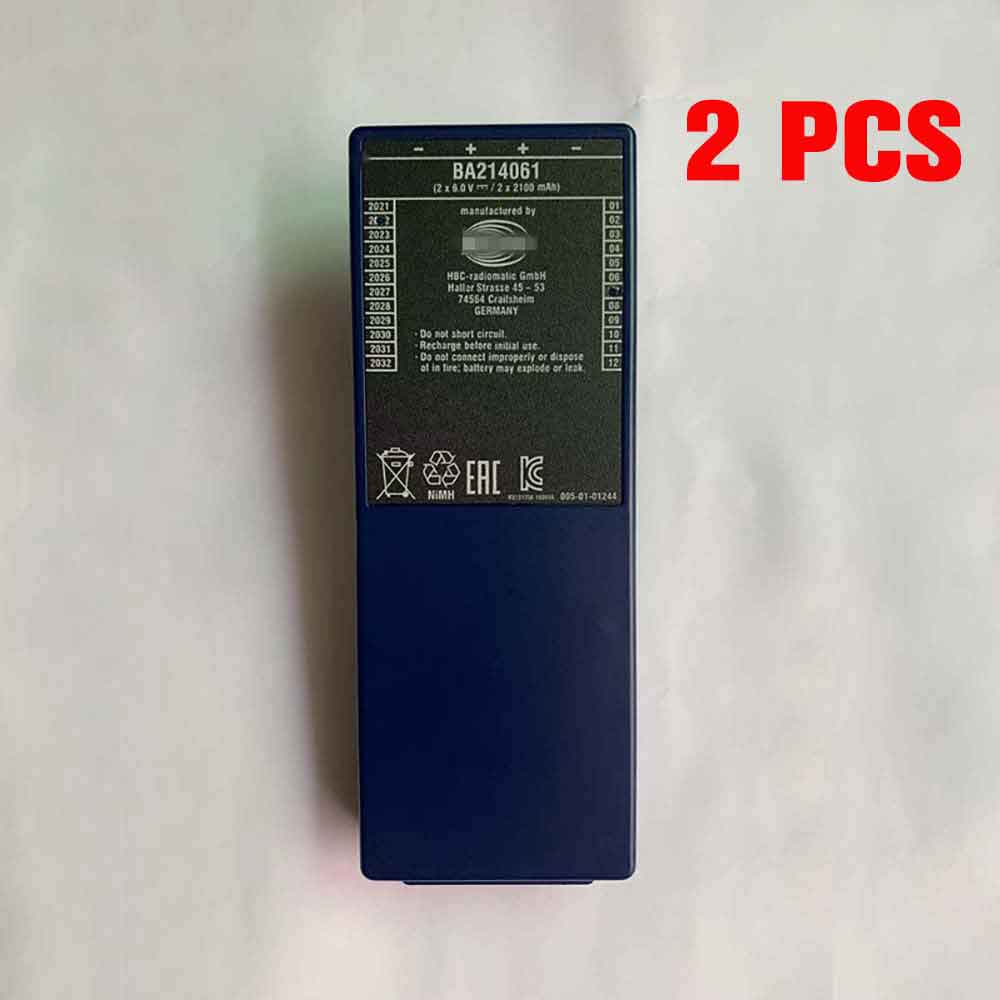 电池 for BA214061 HBC Radiomatic BA213020 FUB10AA 2100mAh*2