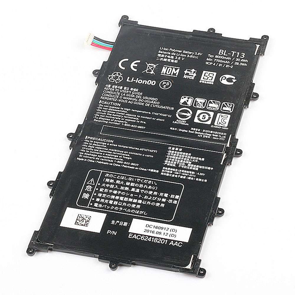 电池 for BL-T13 LG G Pad VK700 Verizon Tablet 8000mAh/30.4WH