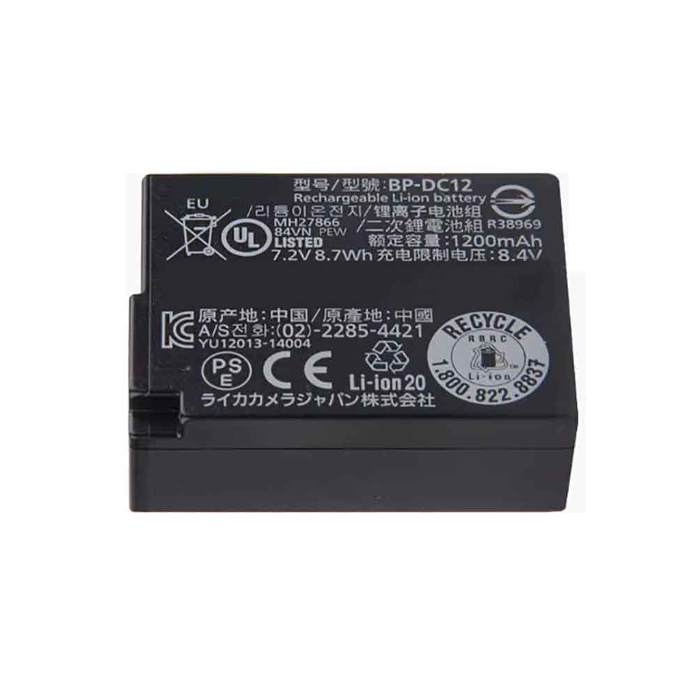 电池 for BP-DC12 Leica V-LUX 4 1200mAh