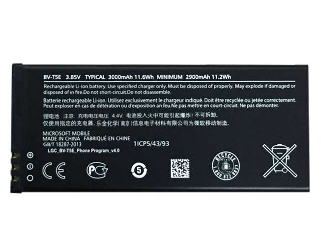 电池 for BV-T5E Microsoft Lumia 950 RM-1106 RM-1104 RM-110 McLa 3000mAh/11.6wh