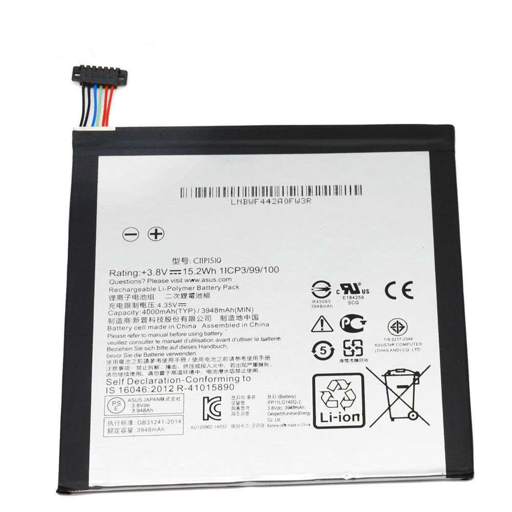 电池 for C11P1510 Asus ZenPad S 8.0 Z580CA Series 4000MAH/15.2WH