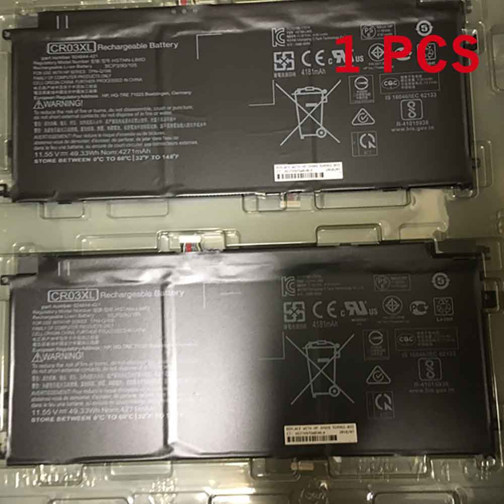 电池 for CR03XL HP 924844-421 HSTNN-LB8D HSTNN-LB8E 3ICP3/90/105 4181mAh/49.33WH