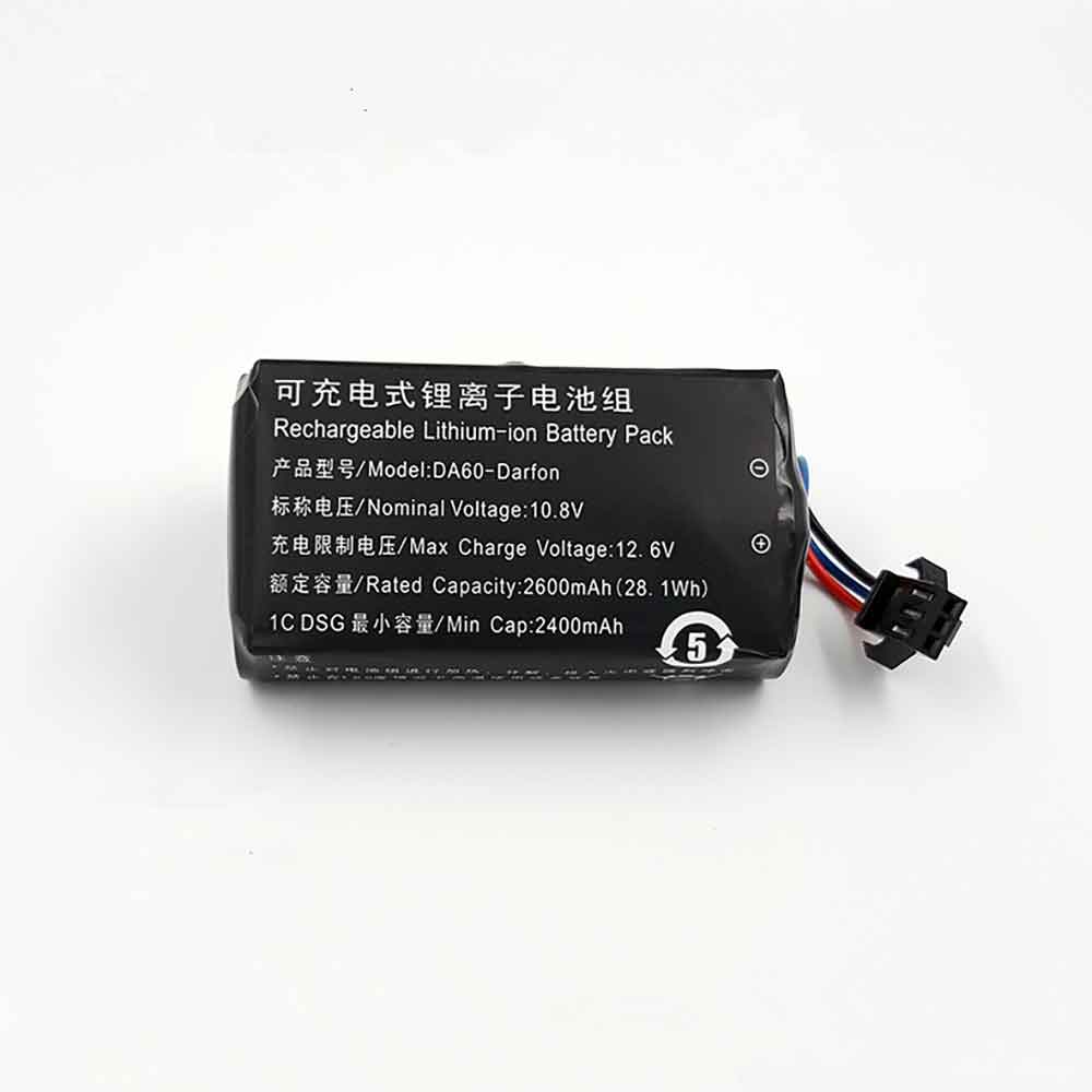 电池 for DA60 Ecovacs DA60 DB35 TCR360 D36A/B/C/E DA611 2400mAh