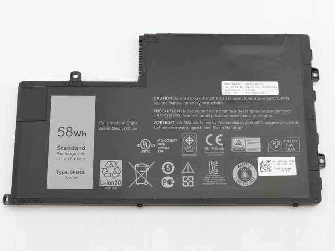 电池 for 0PD19 Dell Inspiron 15 5445 5448 58Wh/7600mAh