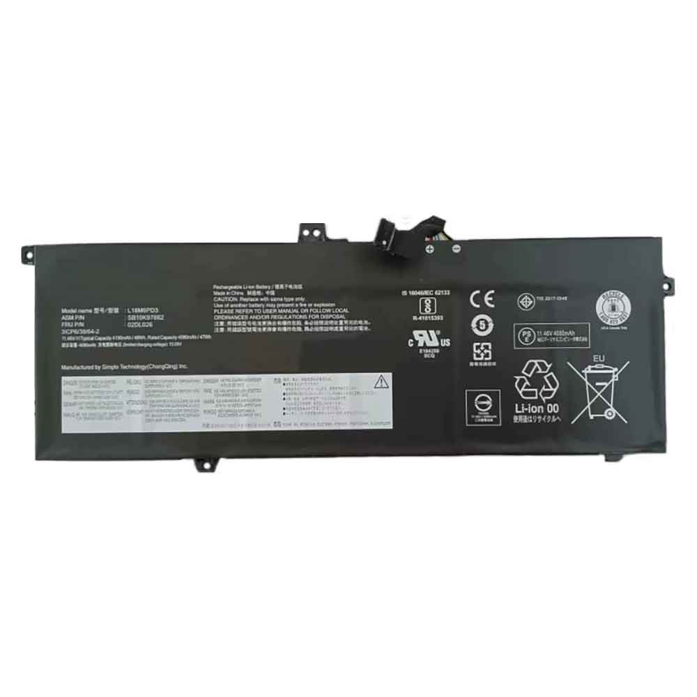 电池 for L18M6PD3 Lenovo X390 X395 TP00106A L18M6P-D3 4080mAh