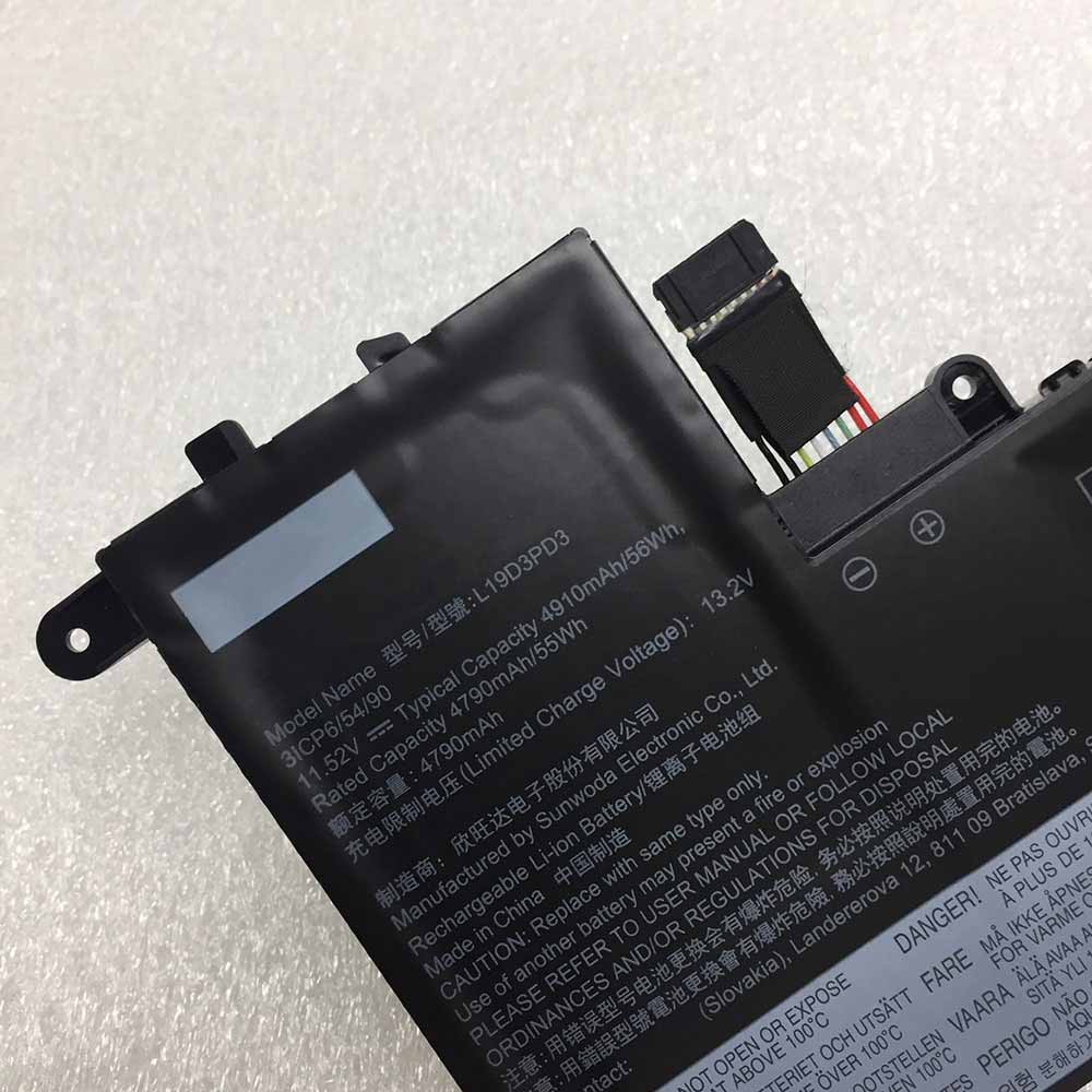电池 for L19D3PD3 Lenovo Xiaoxin Pro-13 2019 2020 55Wh/4790mAh