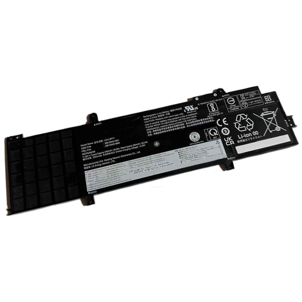 电池 for 21L3P71 Lenovo Thinkpad T14 Gen 3 3400mAh