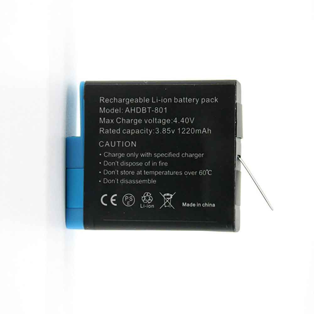 电池 for AHDBT-801 GoPro Hero 8 7 6 5 1220mAh