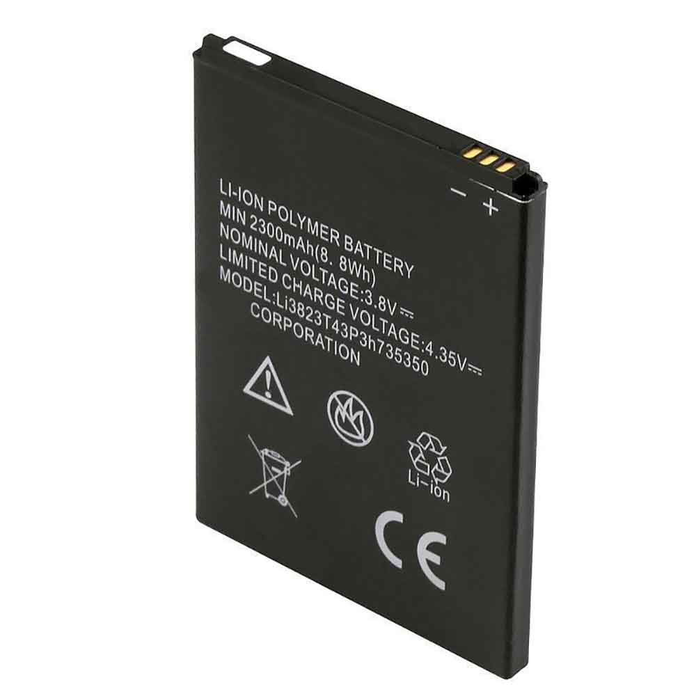 电池 for Li3823T43P3h735350 ZTE V976 N976 Q802T U988S 2300mAh