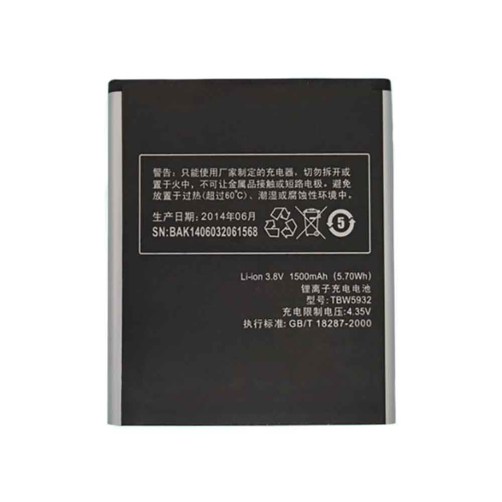 电池 for TBW5932 K-Touch T789 C980 C980T C988t 1500mAh