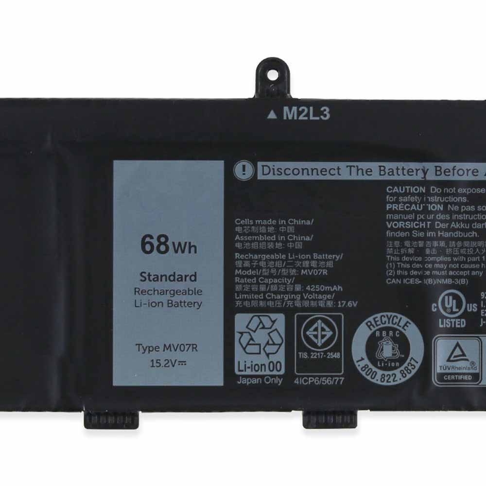 电池 for MV07R Dell G5 5000 5590 5500 5505 68WH