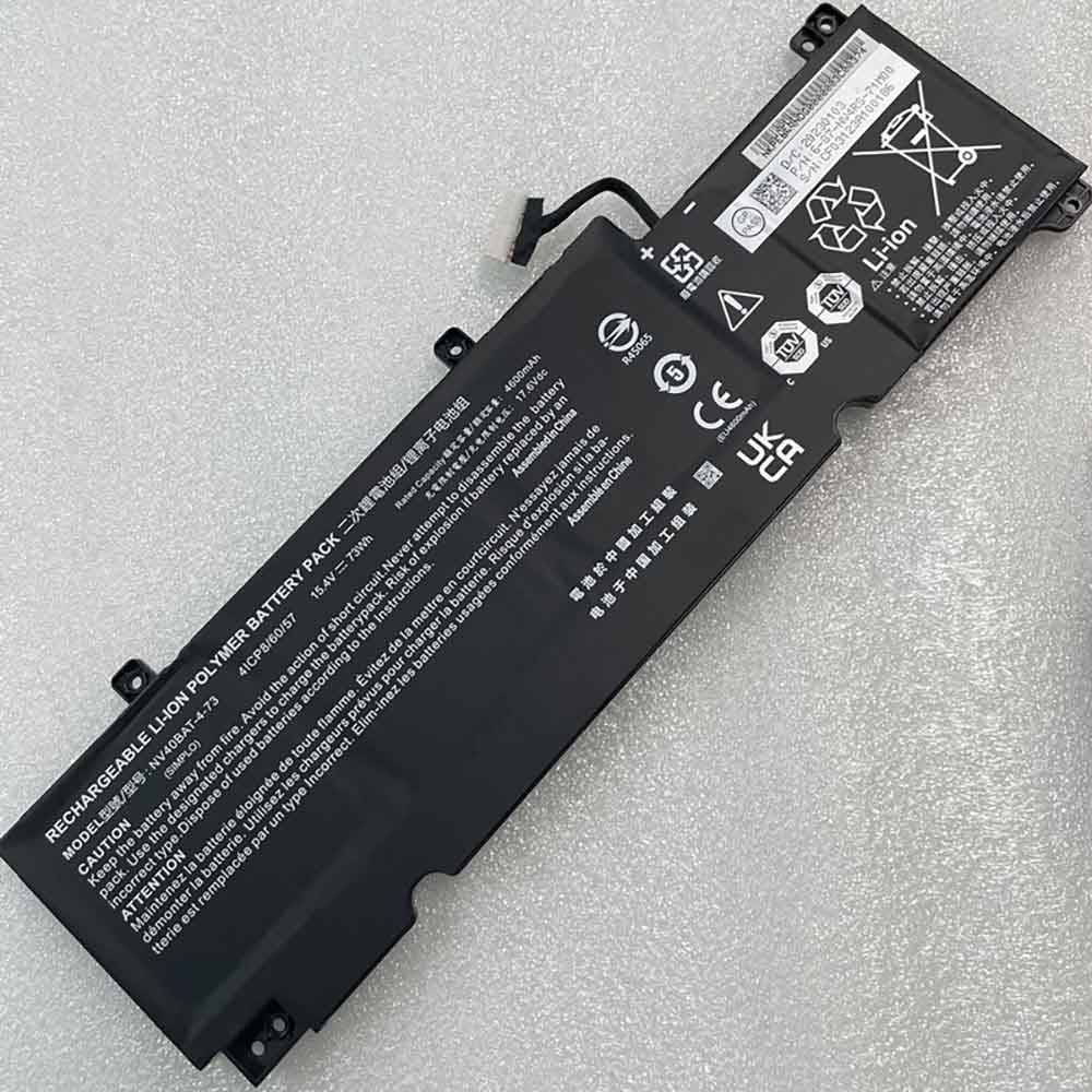 电池 for NV40BAT-4-73 Clevo NV40BAT-4-73 4600mAh