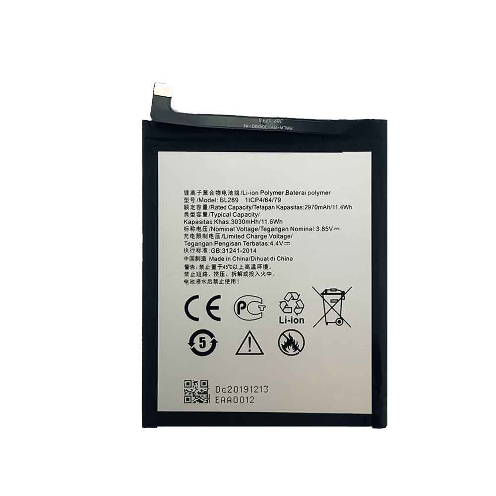 电池 for BL289 Lenovo K5 Play Dual-SIM 4G LTE L38011 3030mAh