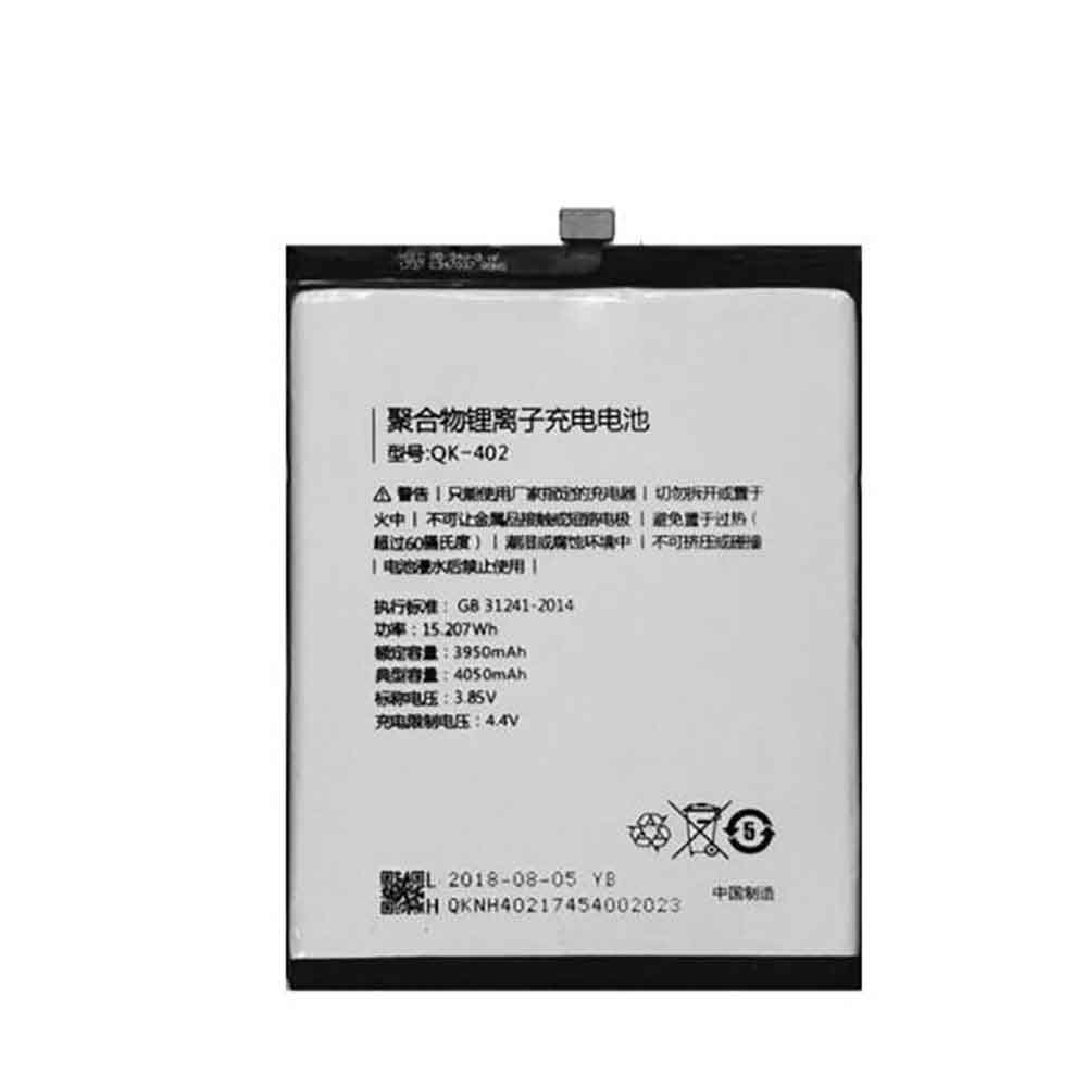 电池 for QK-402 Qiku N6 Pro 1801-A01 4050mAh 15.207WH