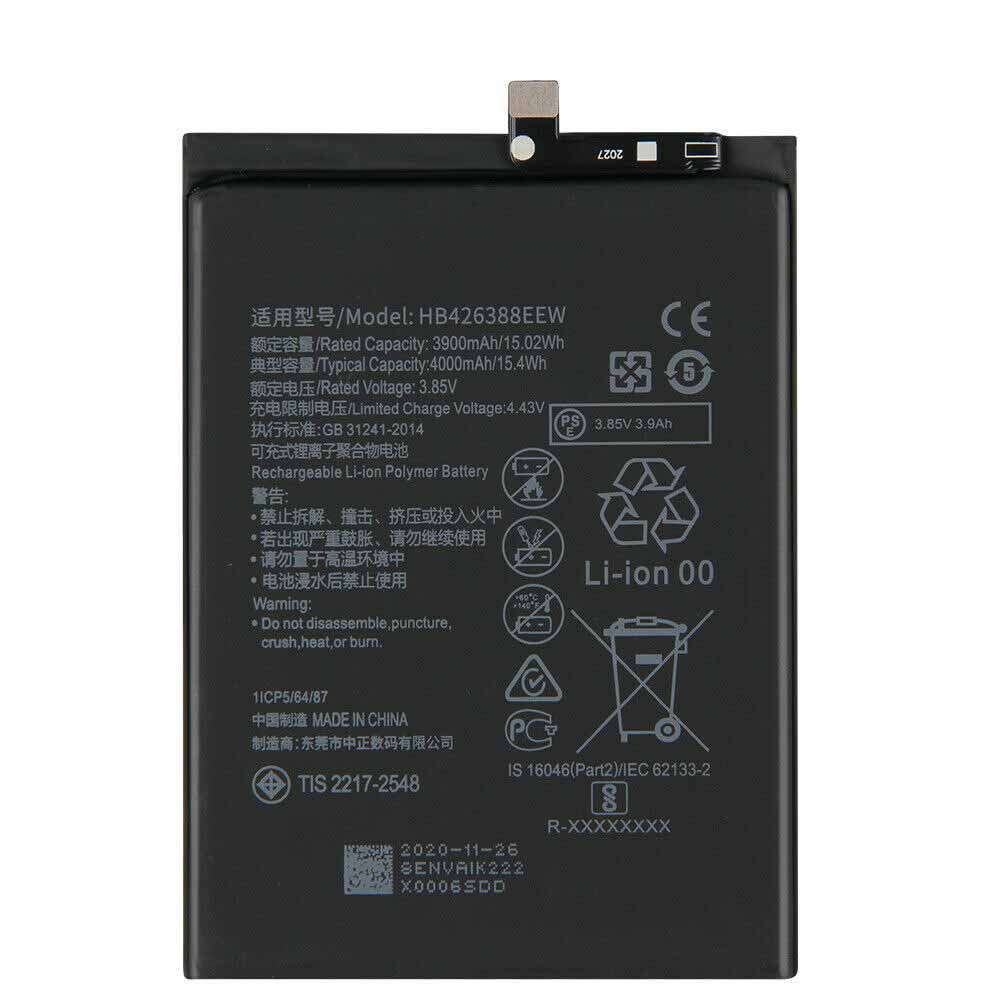 电池 for HB426388EEW Huawei Enjoy 20 Pro Enjoy Z Honor 30 Lite 3900mAh/15.02Wh