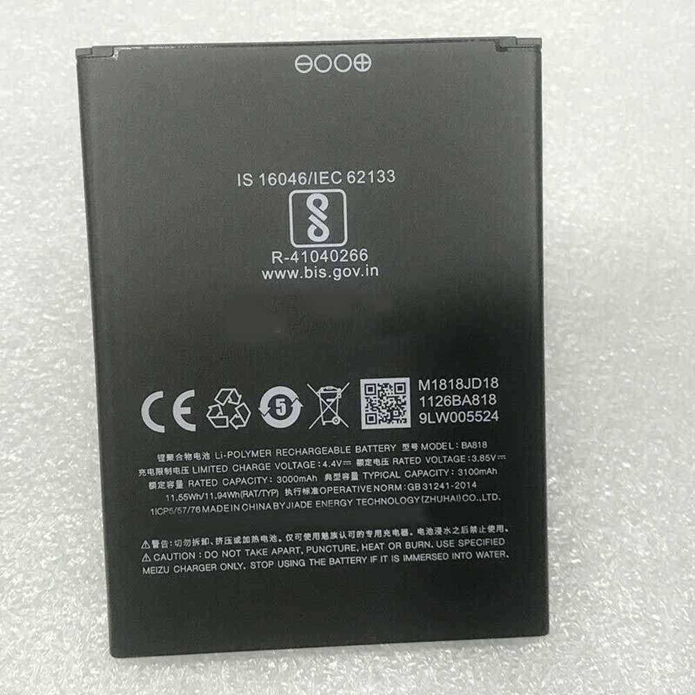 电池 for BA818 Meizu C9 pro 3000mAh/11.55Wh